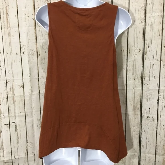 Anthropologie AKEMI + Kin Cochise keyhole tank boho look rust color size xs - Picture 4 of 6